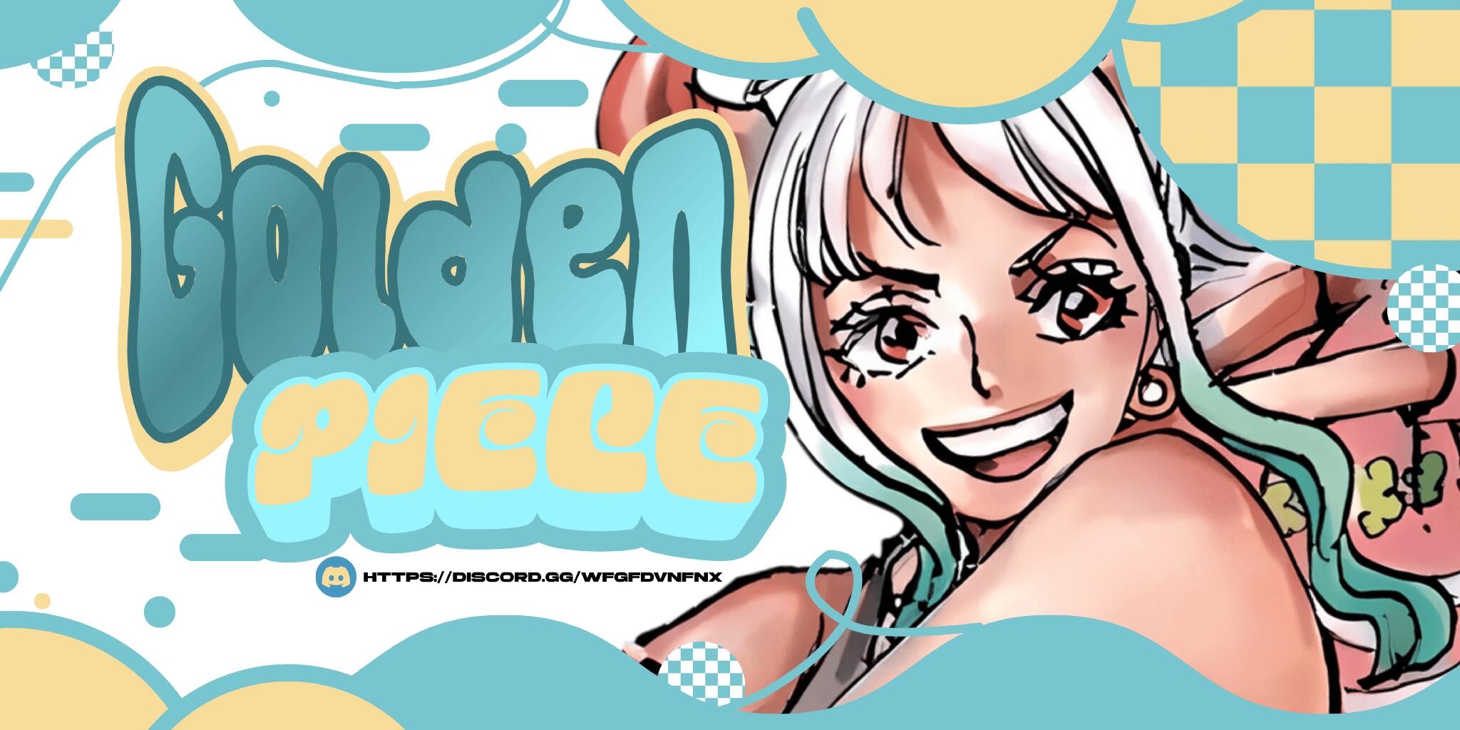 Discovery splash banner for ⿻﹕⟡﹐👑 Golden Piece ❀ Discord server
