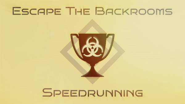 Discovery splash banner for Escape the Backrooms Speedrunning Discord server
