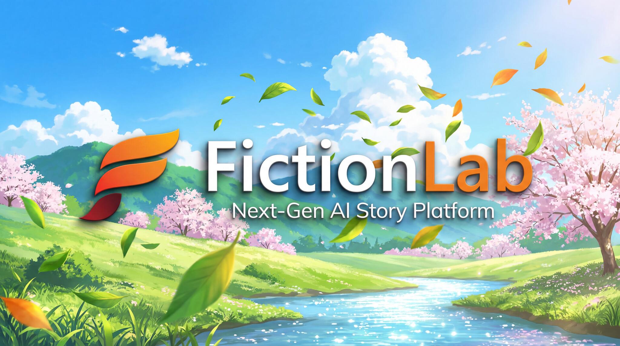 Discovery splash banner for FictionLab Discord server