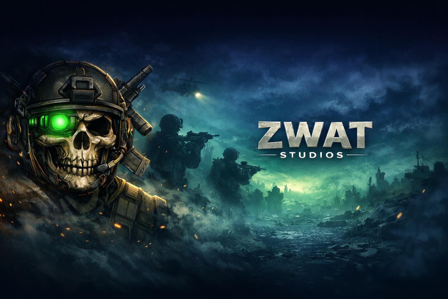 Discovery splash banner for Z.W.A.T STUDIOS™ Discord server