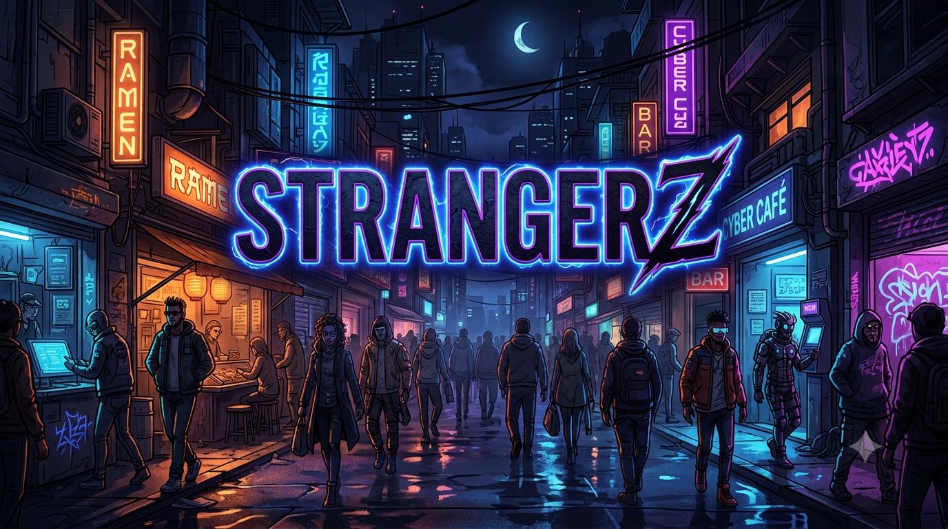 Discovery splash banner for StrangerZ | Chilling Indian Community • Social • Active • Gaming • Fun (masti) • Hangouts • Vc Discord server