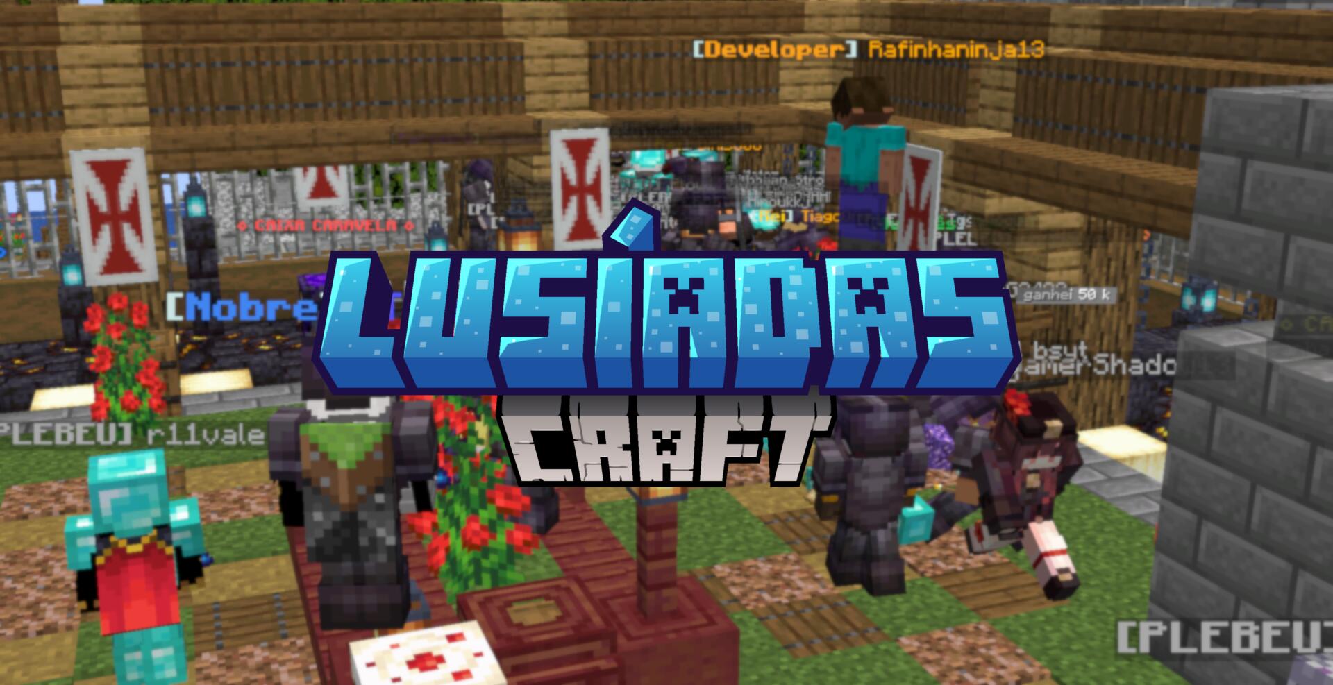 Discovery splash banner for LusíadasCraft Discord server