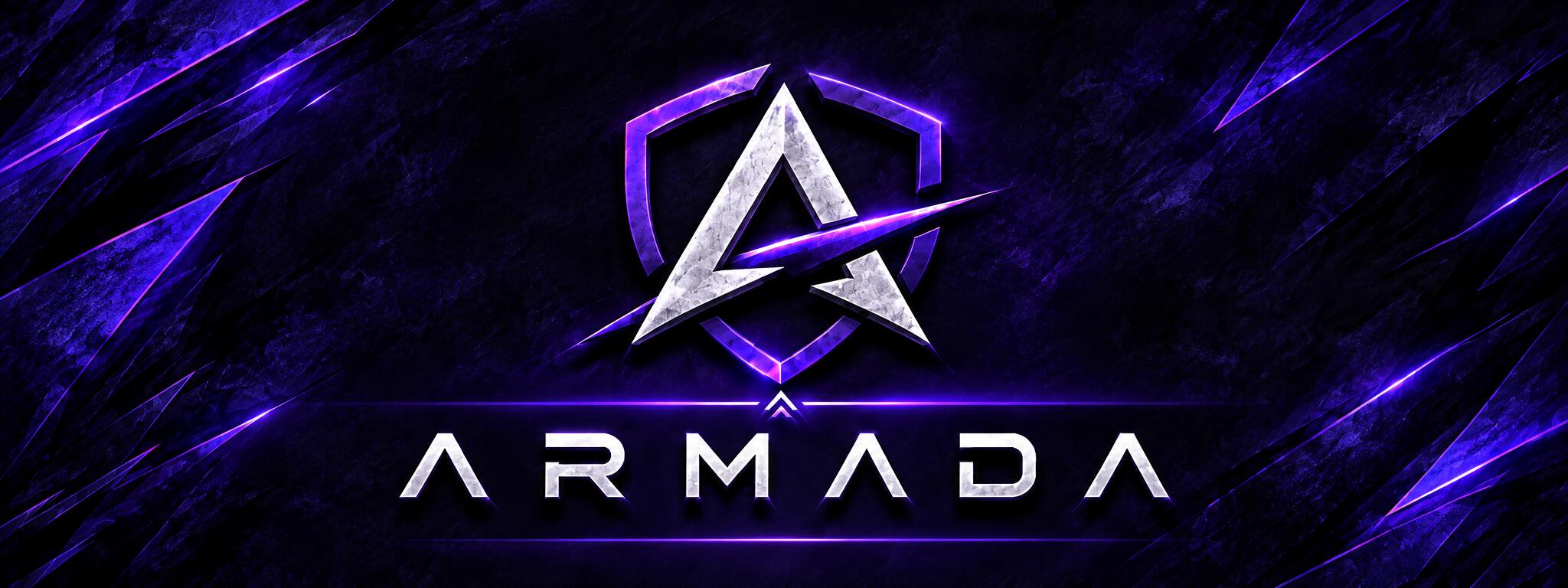 Discovery splash banner for Armada | Gaming Community Discord server