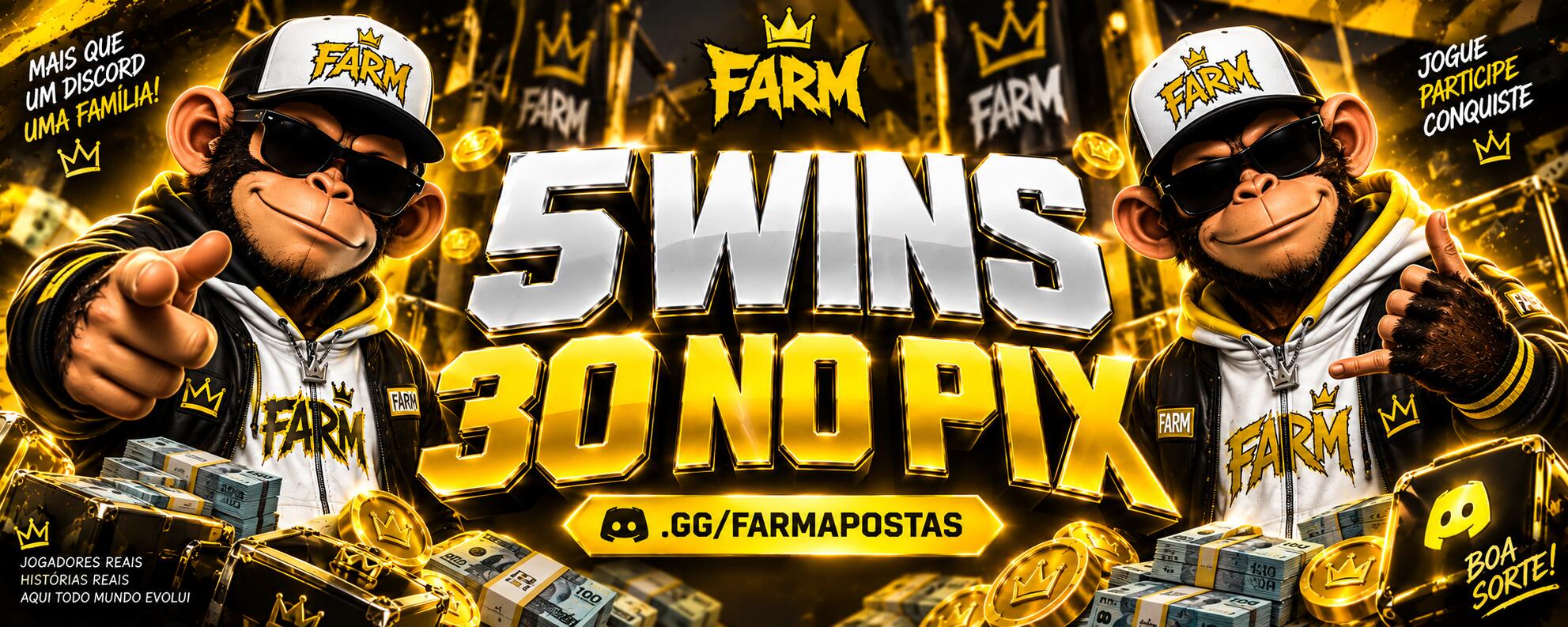 Discovery splash banner for 🔥 5 WINS 30$ | FARM Discord server
