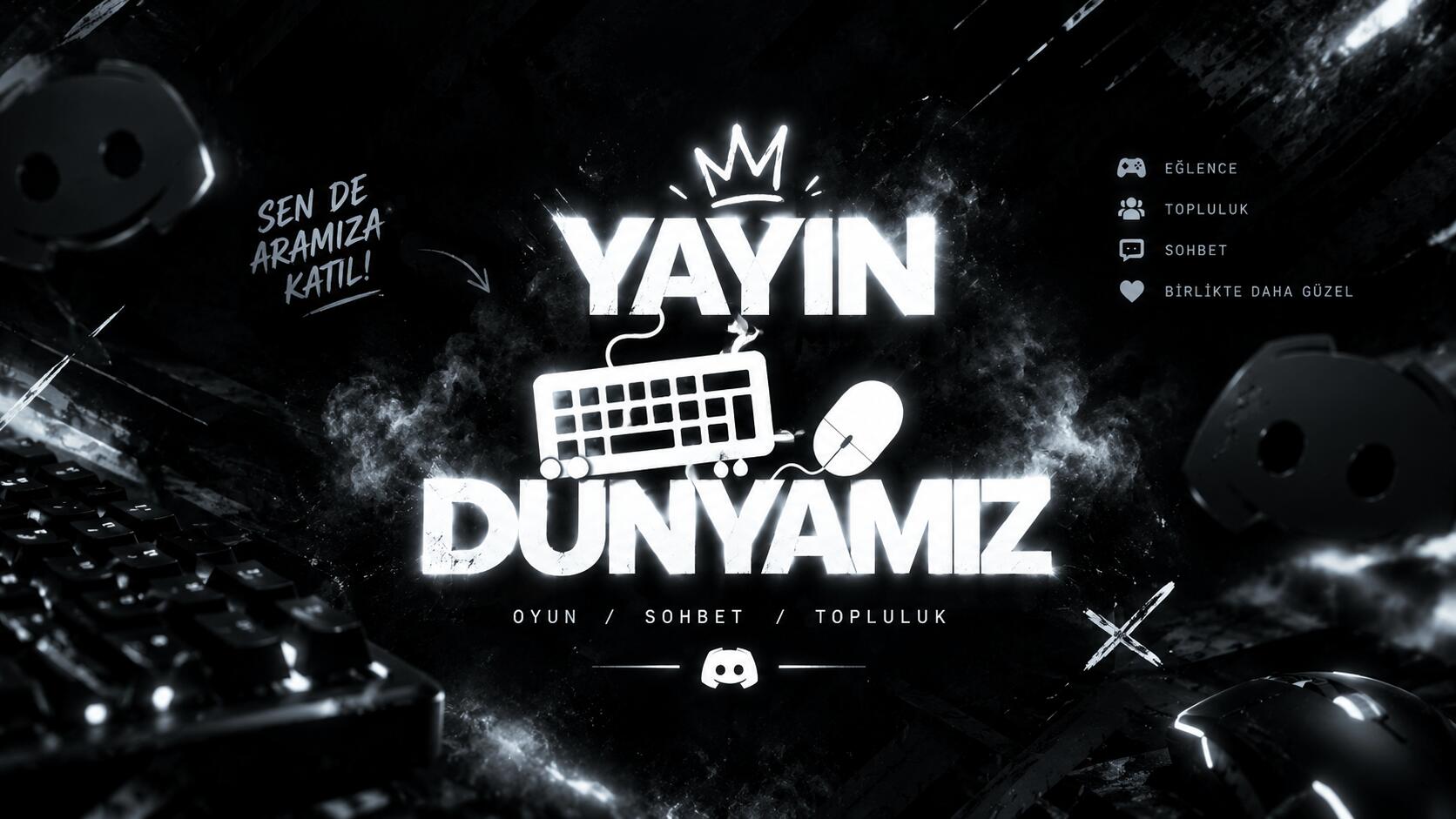 Discovery splash banner for Yayın Dünyamız İyiki Doğdun Daz Discord server