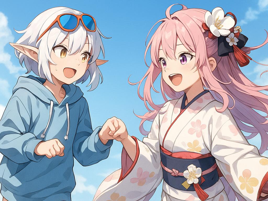 Discovery splash banner for KomikoAI - AI Art, Characters & Fandoms Discord server