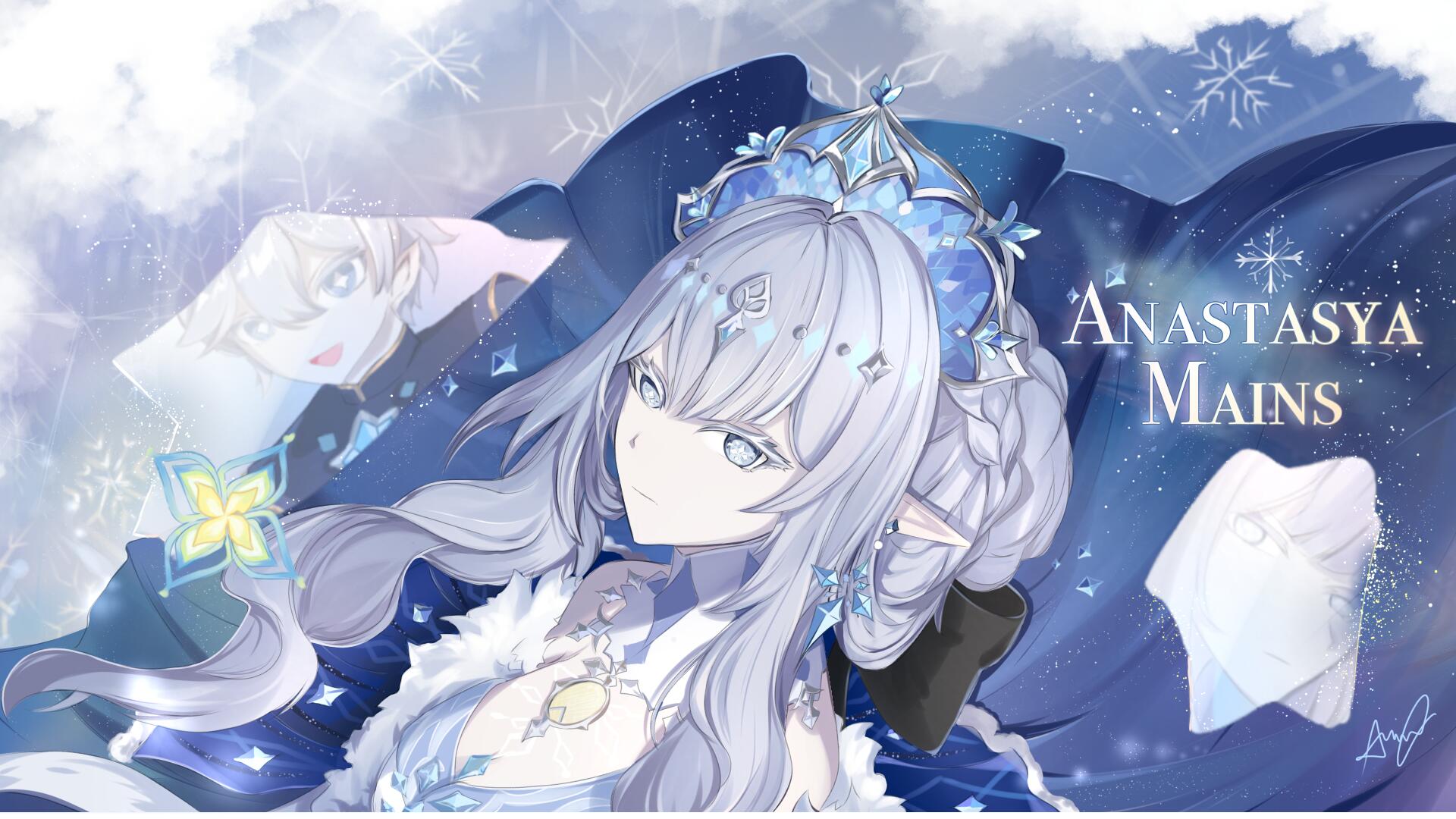 Discovery splash banner for Anastasya Mains | Genshin Impact Discord server