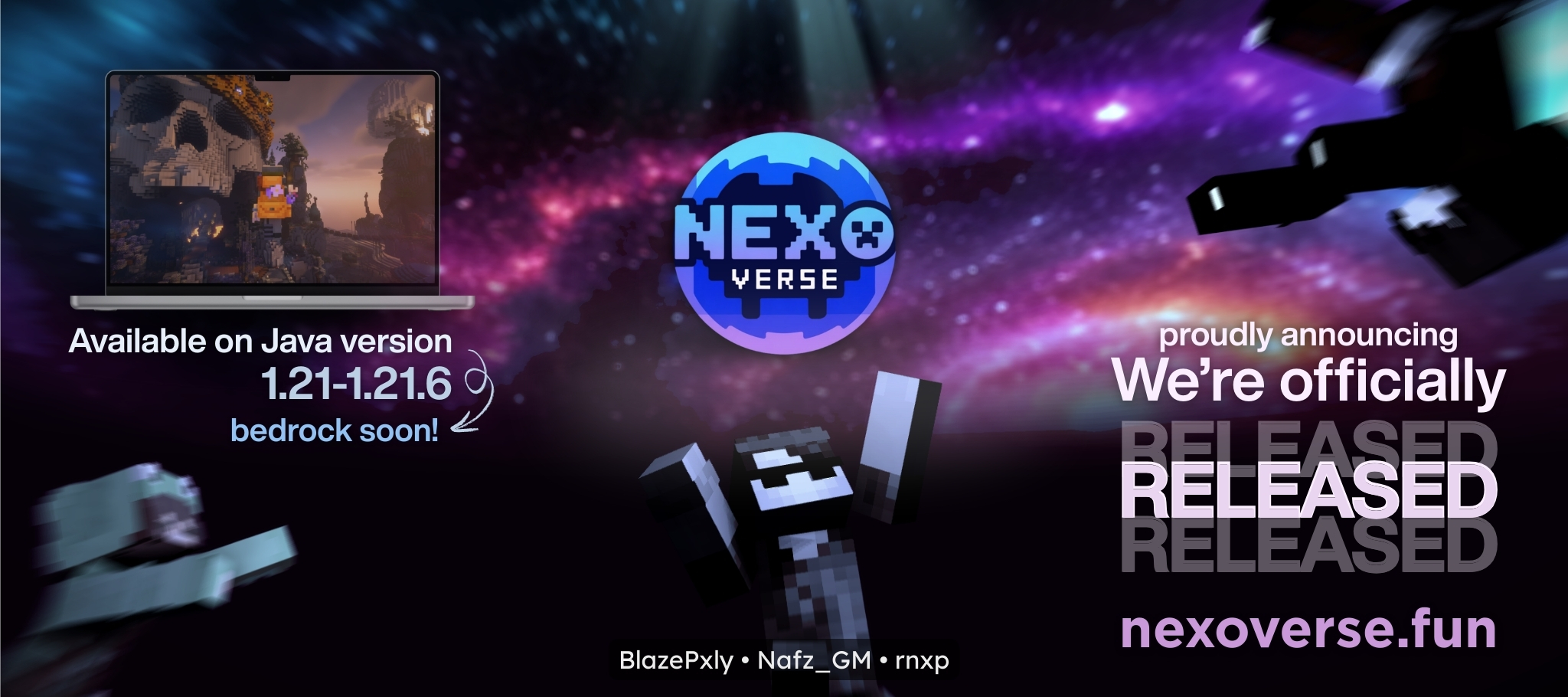 Discovery splash banner for Nexoverse Discord server