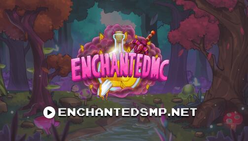 Discovery splash banner for EnchantedSMP Discord server