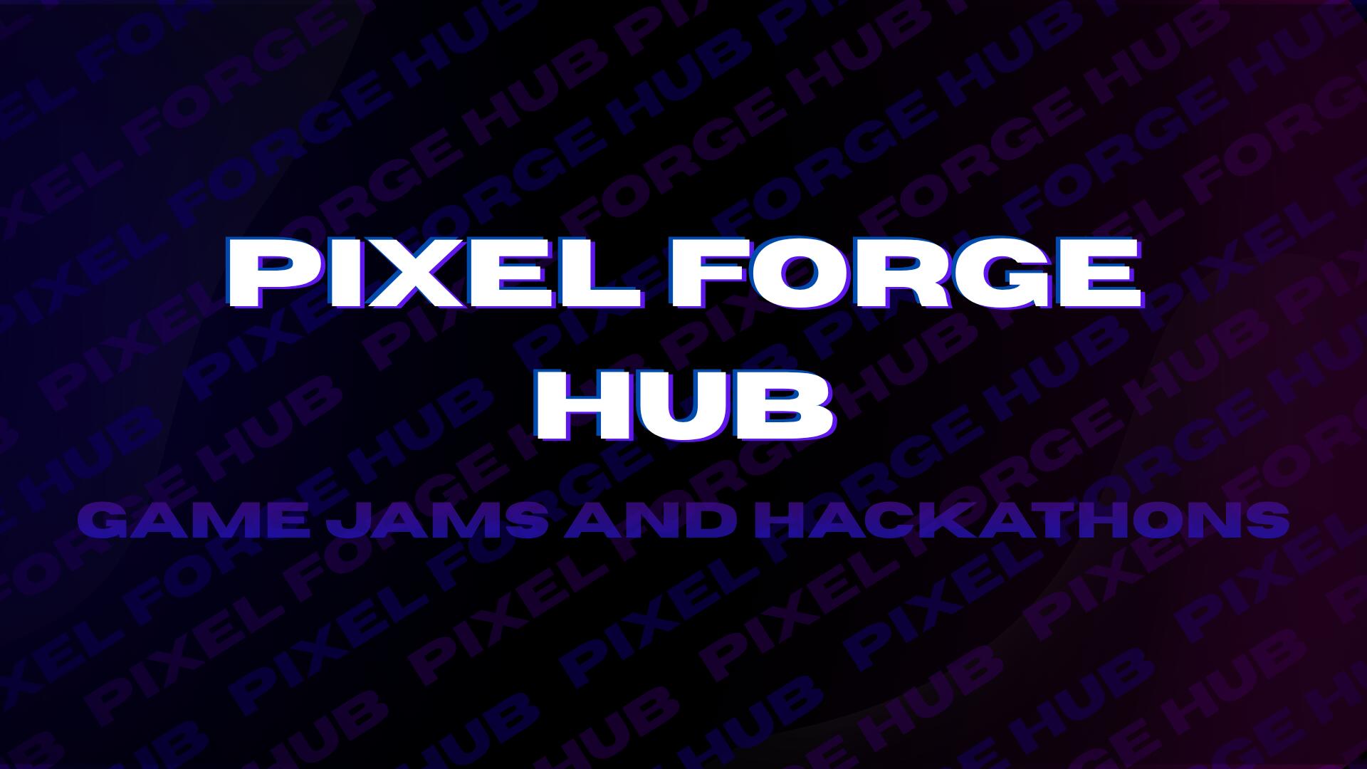 Discovery splash banner for Pixel Forge Hub Discord server