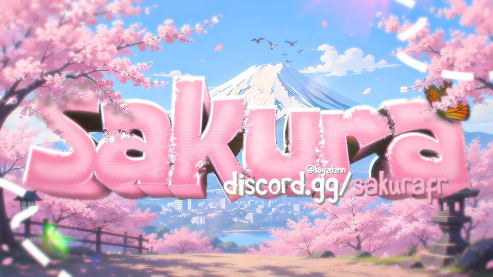 Discovery splash banner for Sakura 🌸 #🇵🇸 Discord server