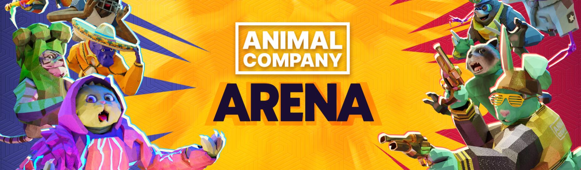 Discovery splash banner for Animal Company: Arena Hub Discord server