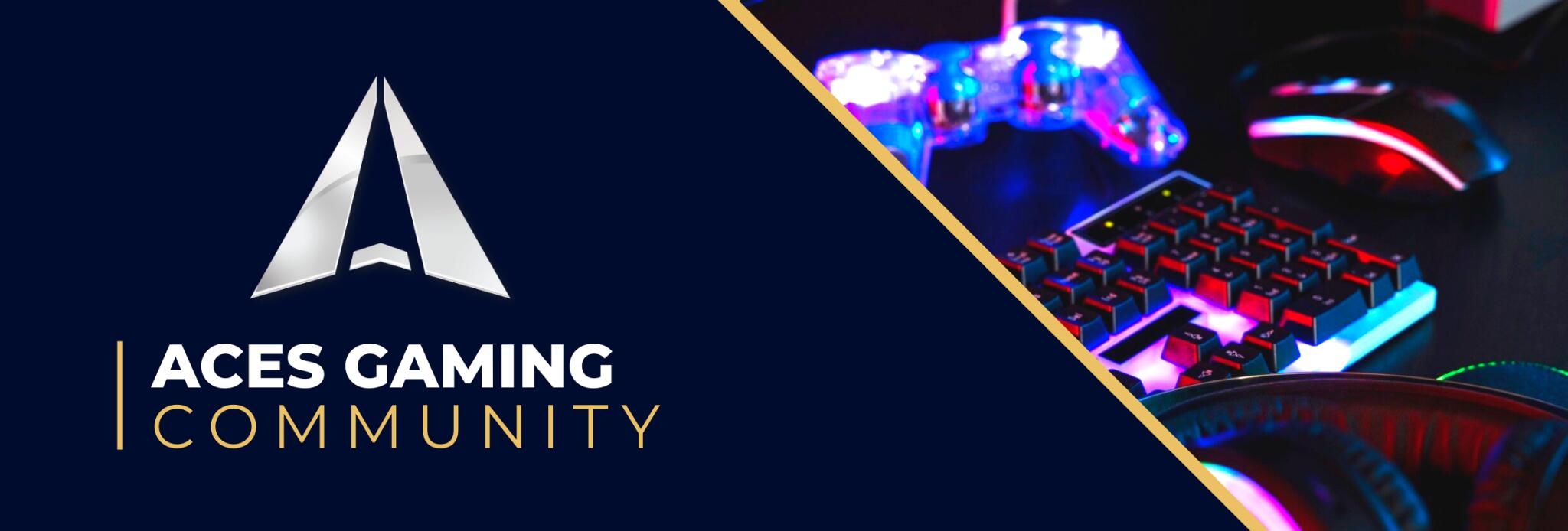 Discovery splash banner for ACES GAMING Discord server