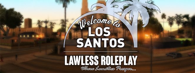 Discovery splash banner for Lawless Roleplay Discord server