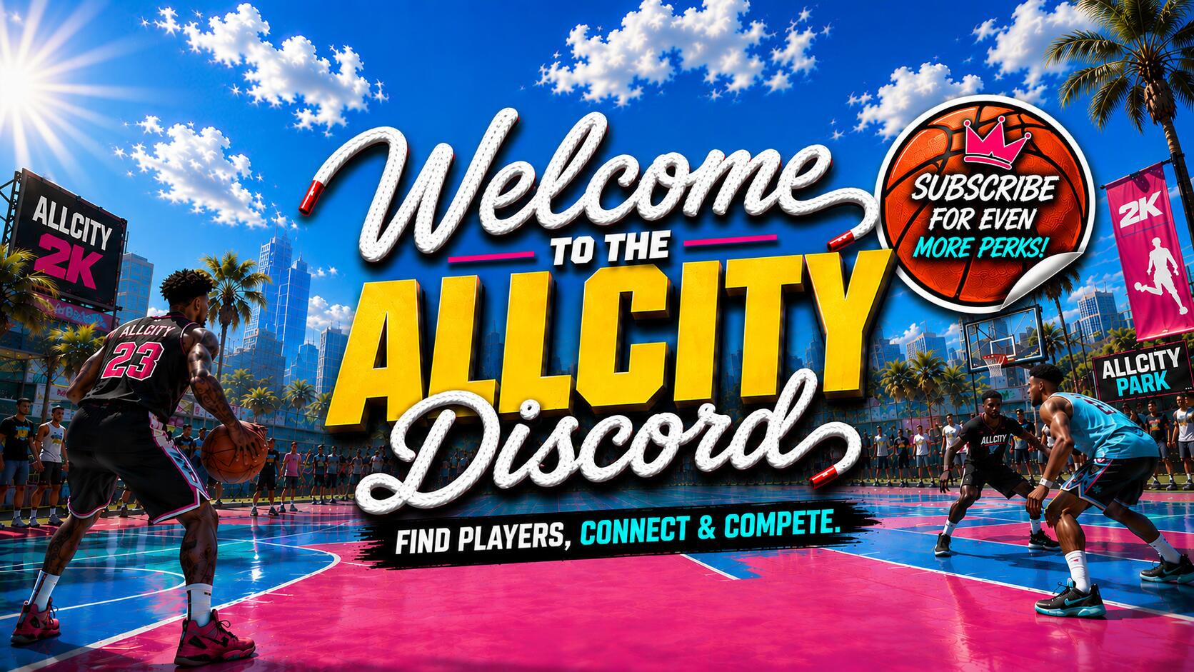 Discovery splash banner for AllCity Discord server