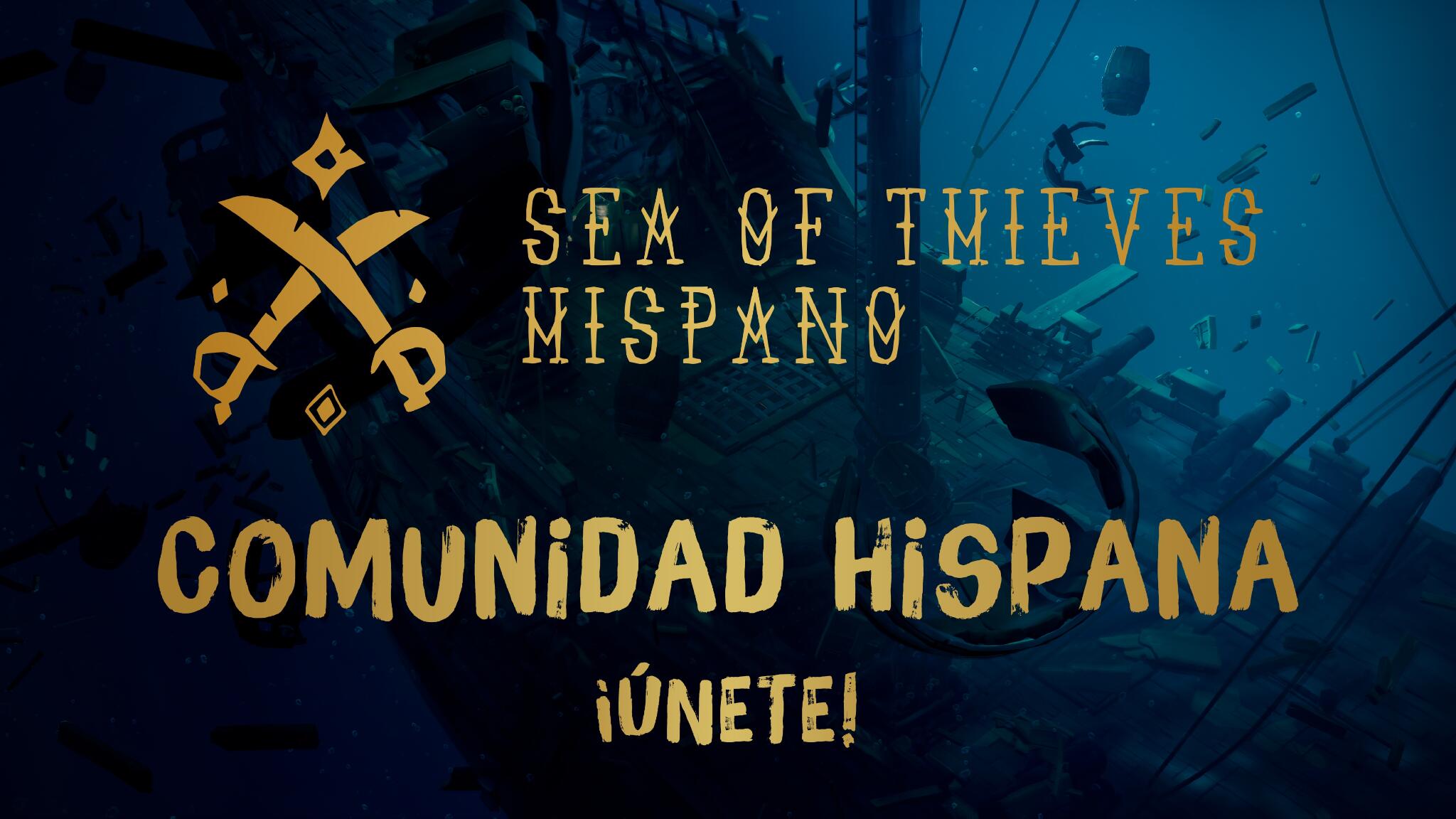 Discovery splash banner for Sea of Thieves Hispano Discord server
