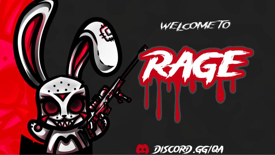 Discovery splash banner for Rage Community Discord server