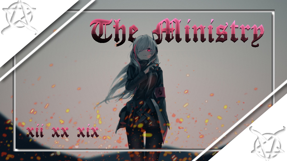 Discovery splash banner for The Ministry Discord server