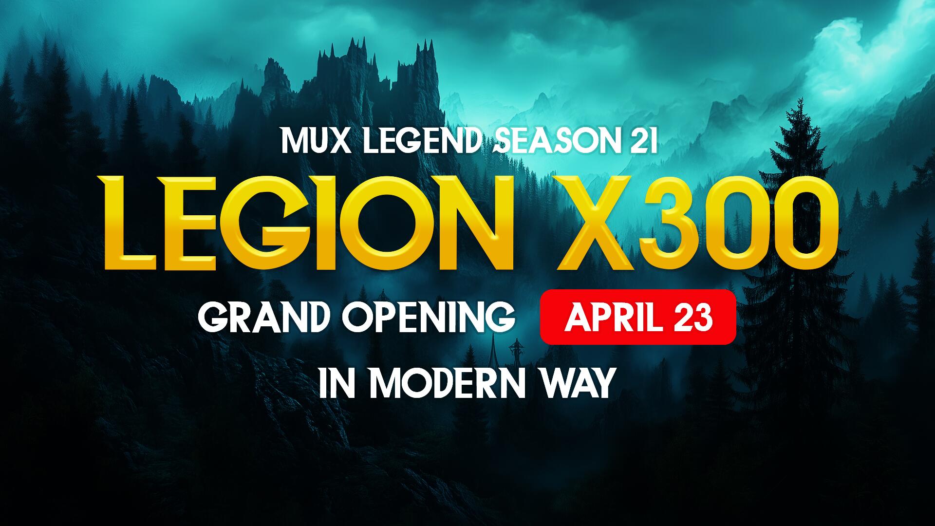 Discovery splash banner for MUX Legend MU Online Discord server