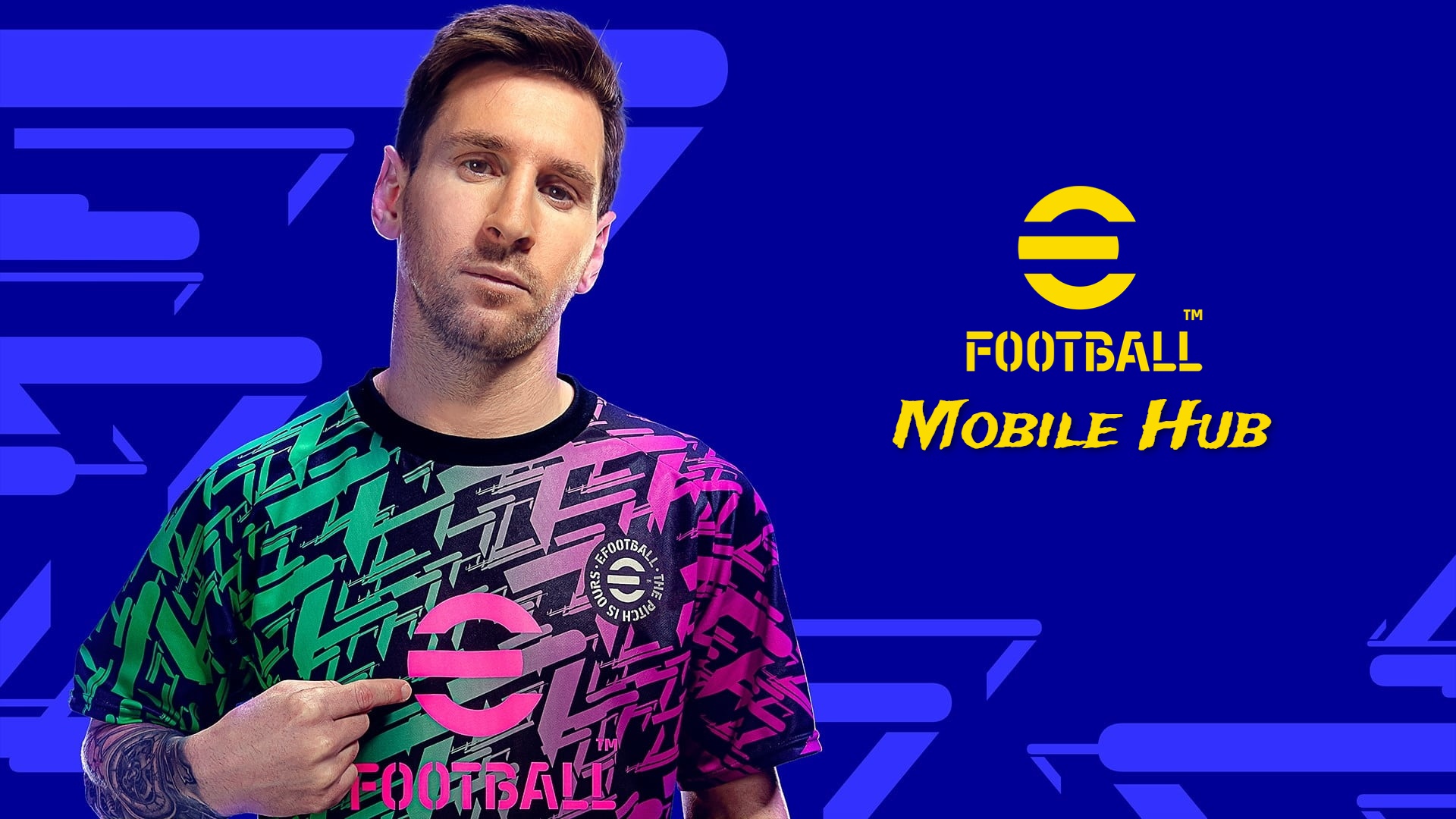 Discovery splash banner for eFootball MOBILE HUB Discord server
