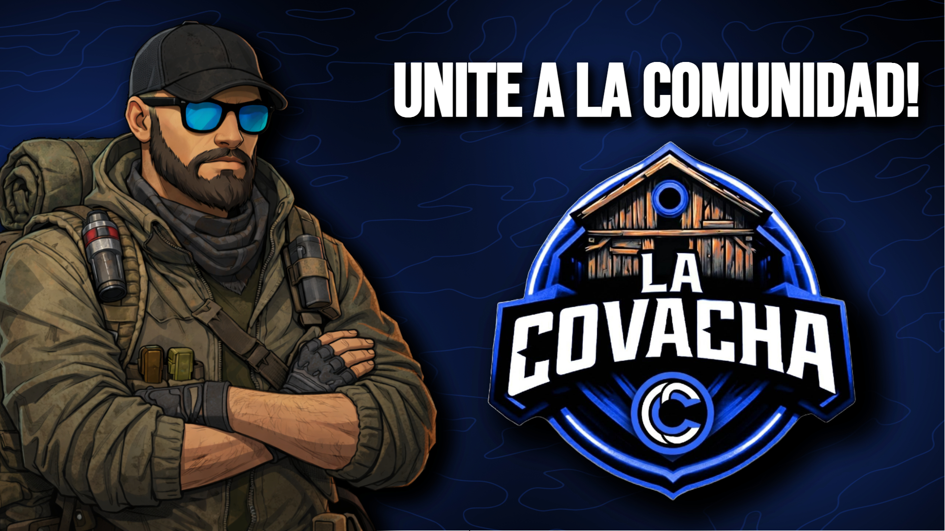 Discovery splash banner for La Covacha - EL REA Discord server
