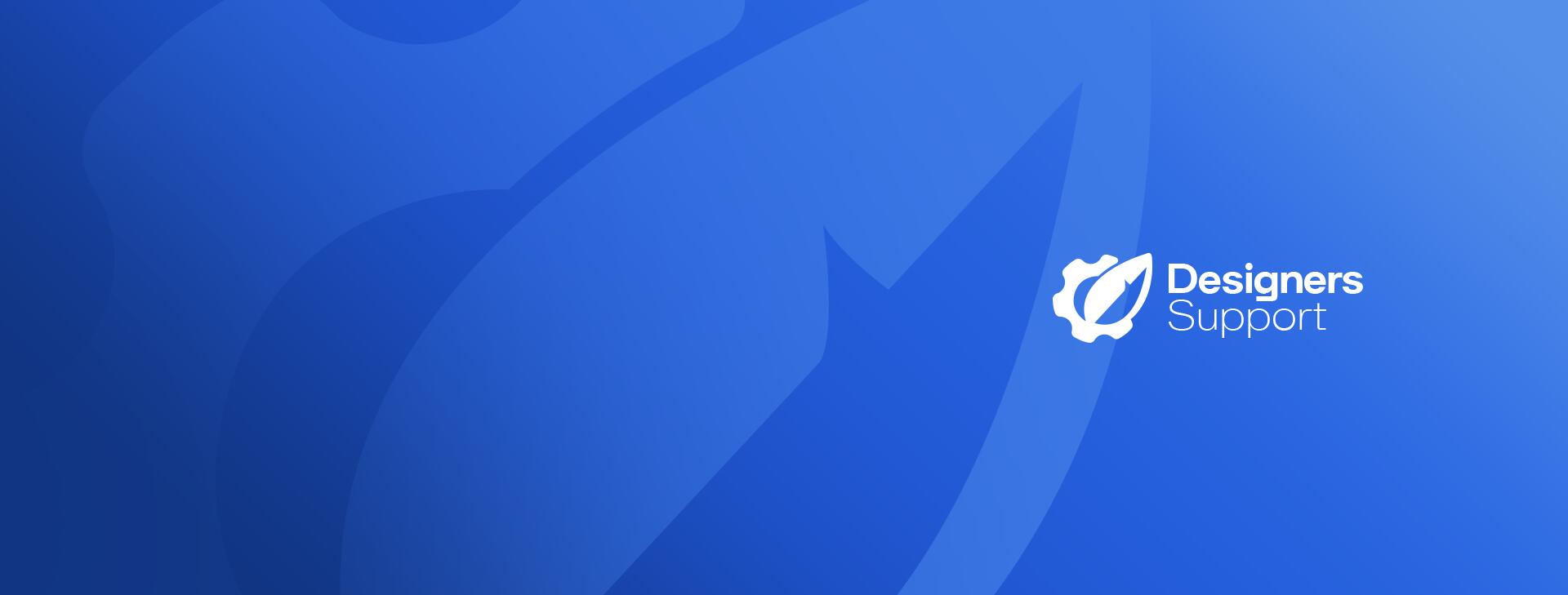 Discovery splash banner for Designers Support Discord server