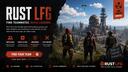 Discovery splash banner for Rust LFG Discord server