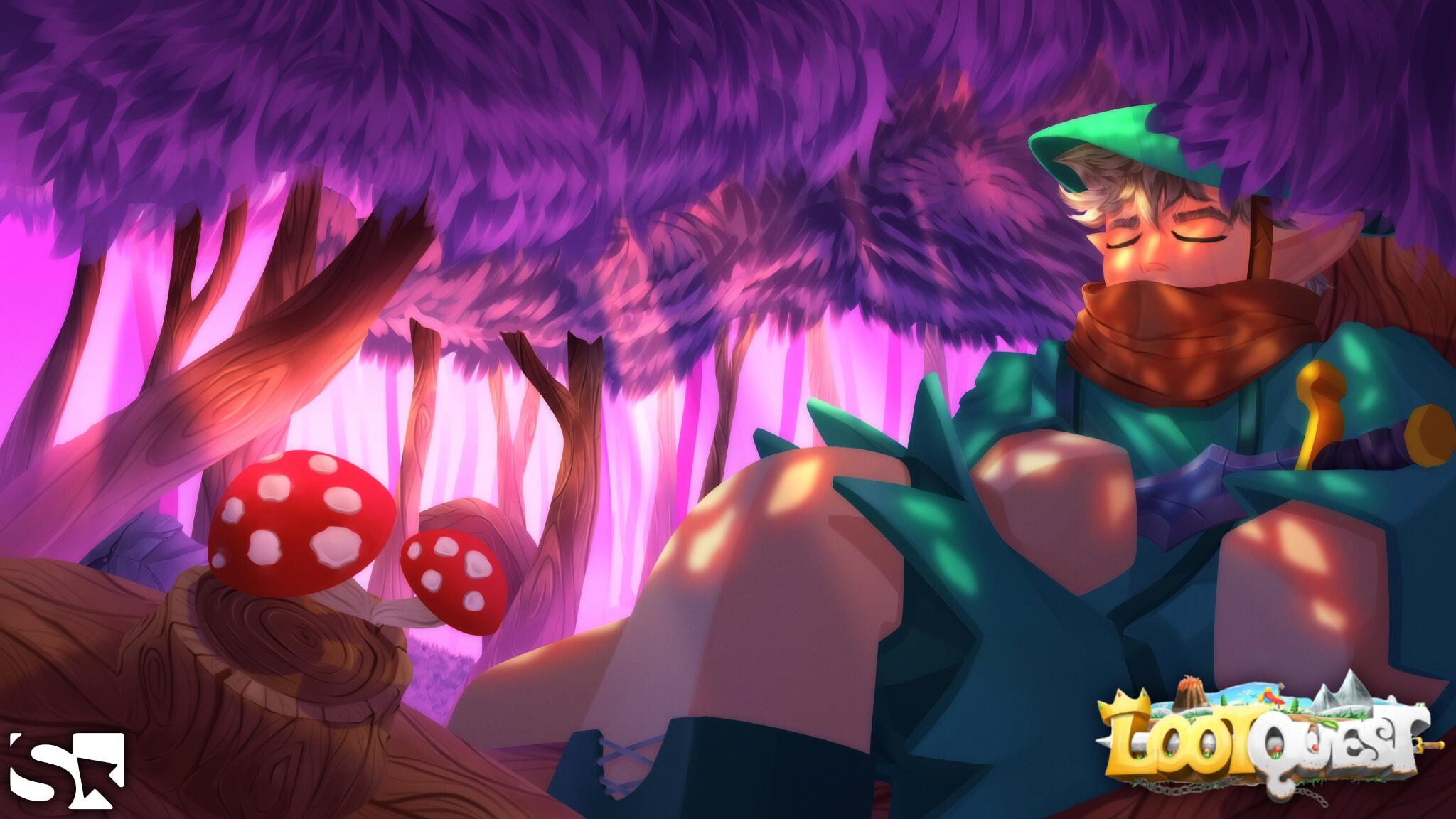 Discovery splash banner for LootQuest Discord server