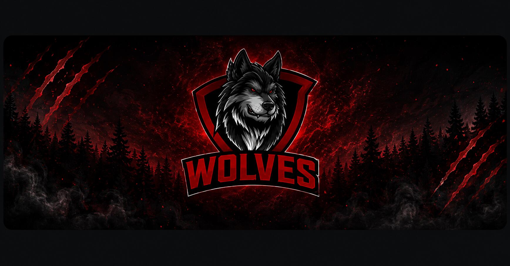 Discovery splash banner for Wolves Discord server