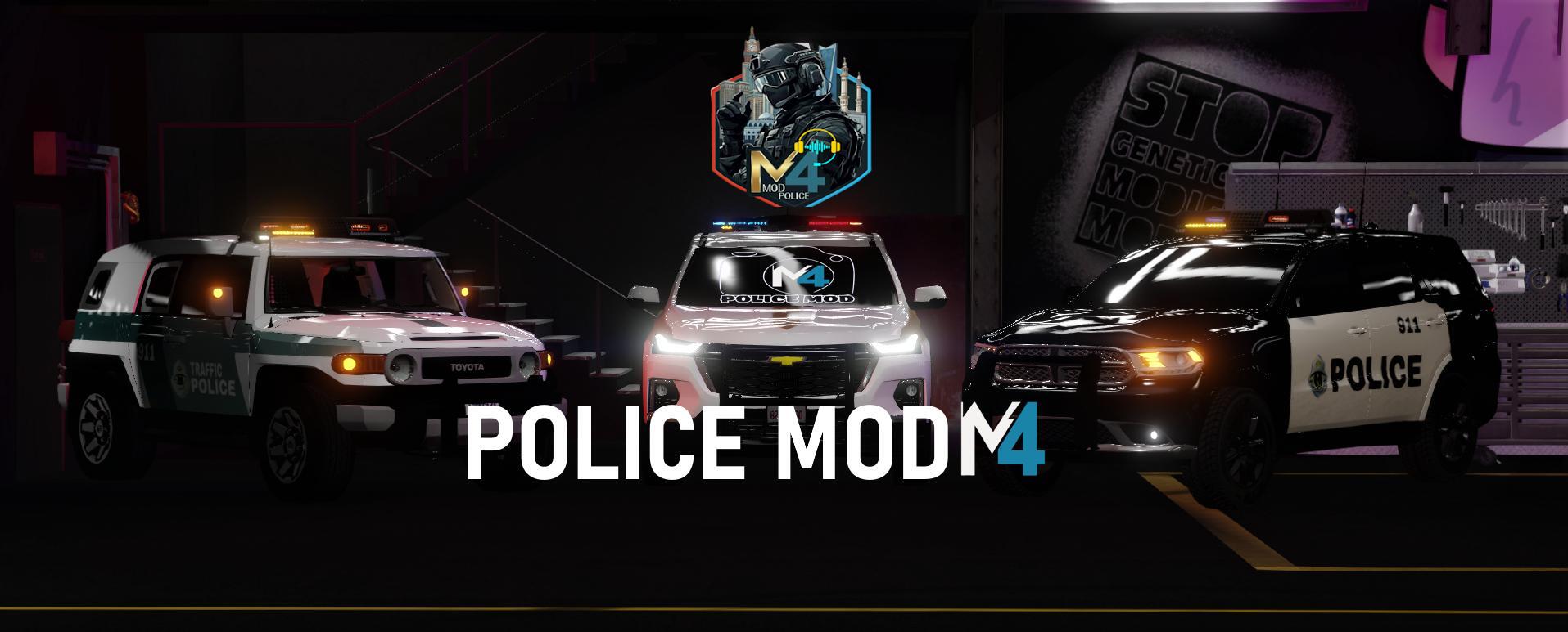 Discovery splash banner for Police Mod V4 | مود الشرطة Discord server