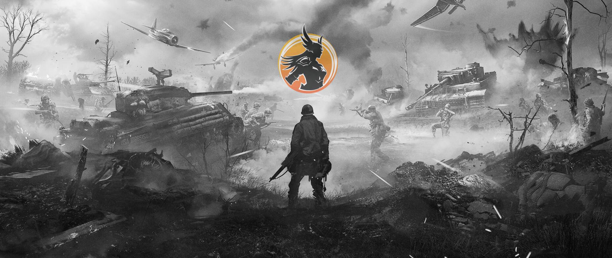 Discovery splash banner for VALKYRIA HLL CZ/SK Community Discord server