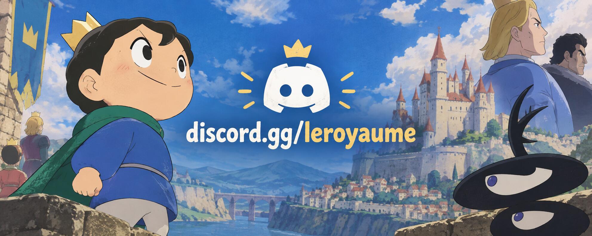 Discovery splash banner for Le Royaume 👑 #Soon Discord server