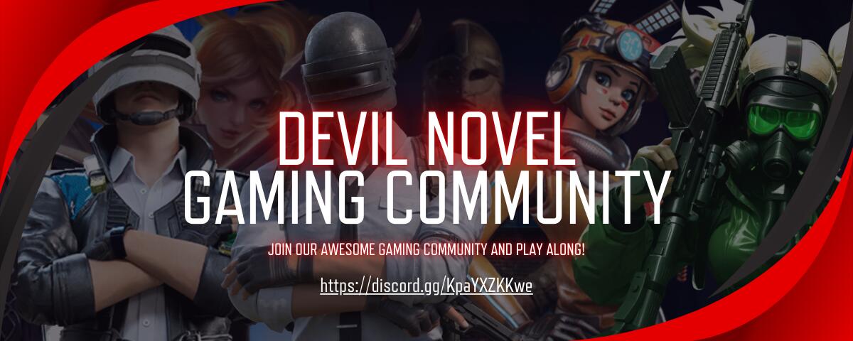 Discovery splash banner for Devil Novel Discord server
